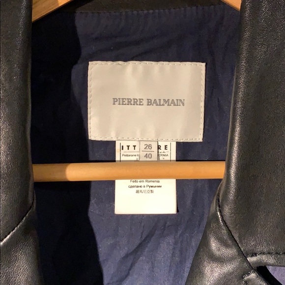 Leather Pierre Balmain Vest - Picture 5 of 8